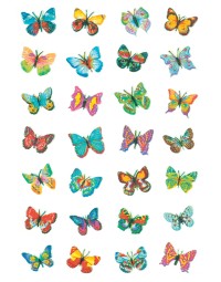Etiket herma 6819 vlinder glitter folie
