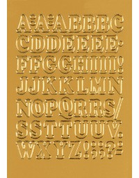 Etiket herma 4183 12mm letters a-z goudfolie 50stuks