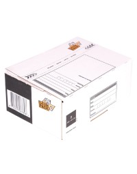 Postpakketbox 2 cleverpack 200x140x80mm wit pak à 25 stuks