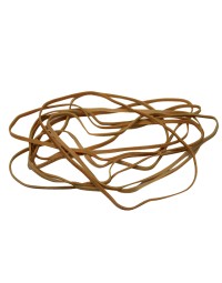 Elastiek standard rubber bands 24 150x1.5mm 50gr 85 stuks bruin