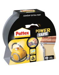 Plakband pattex power tape 50mmx25m grijs