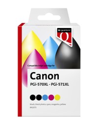 Inktcartridge quantore alternatief tbv canon pgi-570xl cli-571xl 2x zwart 3x kleur