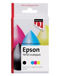 Inktcartridge quantore alternatief tbv epson t071540 zwart + kleur