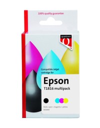 Inktcartridge quantore alternatief tbv epson 18xl t1816 zwart 3 kleuren