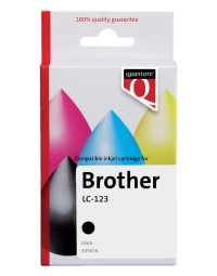 Inktcartridge quantore alternatief tbv brother lc-123 zwart