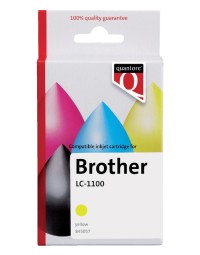 Inktcartridge quantore alternatief tbv brother lc-1100 geel