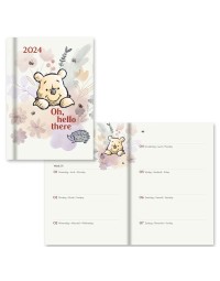 Hallmark - Agenda - 2024 - Disney - Winnie the pooh - Weekoverzicht - Hardcover - A6+ (11 x 15,5cm)