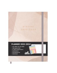 Hobbit agenda - van juni 2023 tot begin augustus 2024 - PLANNER D5 (iets groter dan een A5 formaat) ABSTRACT OUDROZE