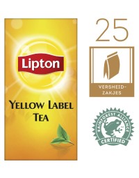 Thee lipton yellow label 25stuks