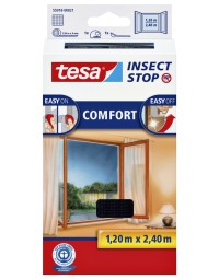 Insectenhor tesa® insect stop comfort buitendraaiende ramen 1,2x2,4m zwart