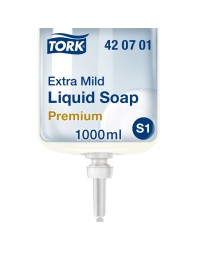 Handzeep tork s1 vloeibaar mild en ongeparfumeerd 1000ml 420701