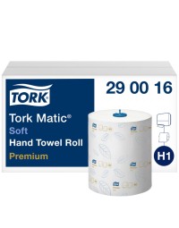 Handdoekrol tork matic h1 premium 100m 2 laags wit 290016