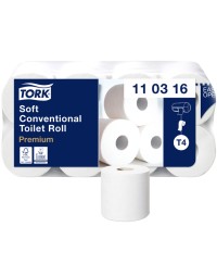 Toiletpapier tork t4 traditioneel premium 3-laags 250 vel wit 110316