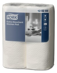 Keukenrol tork extra rollen absorberend papier 2-laags 2 rollen 120269