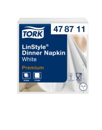 Dinnerservetten tork premium linstyle® 1-laags 50st wit 478711