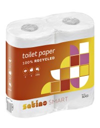 Toiletpapier satino smart mt1 2-laags 200vel wit 062420