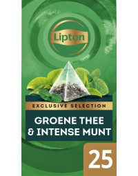 Thee lipton exclusive groene thee munt 25x2gr