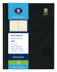 Agenda 2024 ryam executive mundior 7dagen/2pagina's zwart