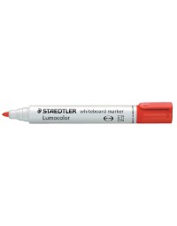 Viltstift staedtler lumocolor 351 whiteboard rond rood 2mm