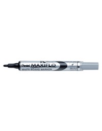 Viltstift pentel mwl5 maxiflo whiteboard zwart 1mm
