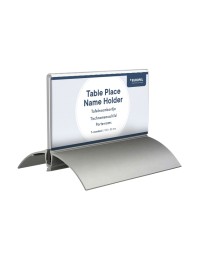 Tafelnaambord europel 52x100mm acryl aluminium 2st