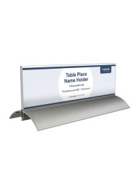 Tafelnaambord europel 2 61x210mm acryl aluminium