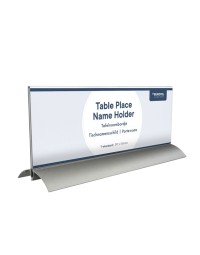 Tafelnaambord europel 105x297mm acryl aluminium