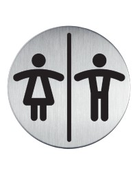 Infobord pictogram durable 4920 toileten d/h rond 83mm