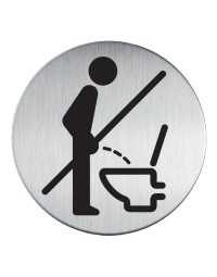 Infobord pictogram durable 4921 verboden staand urineren