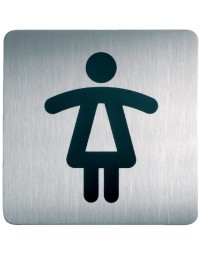 Infobord pictogram durable 4956 vierkant wc dames 150mm