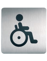 Infobord pictogram durable 4959 vierkant wc invalide 150mm