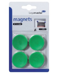 Magneet legamaster 35mm 1000gr groen 4stuks