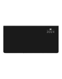 Castelli Zakagenda H31 Genua 2024 - Omslag kunstleder Tucson zwart - week - liggend - 8 x 17 cm - zwart