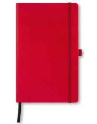 Castelli notitieboek A5 - Milano - Tuscon medium - ontworpen en gemaakt in Italië - 240 pagina's - gelinieerd - leeslint - opberg vak - 21 x 13 x 1.5 cm - red - koraal rood