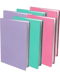 Dresz Rekbare boekenkaften - A4 formaat - Wasbaar - Pastel kleuren - 6 stuks