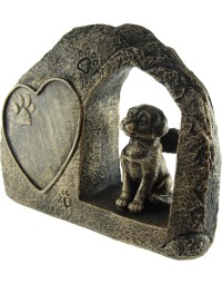 Hond overleden Urn brons (24,5 cm)