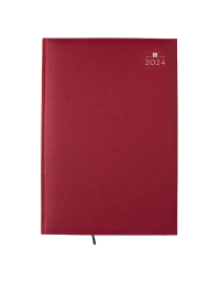 Castelli H46 Roma agenda 2024 - week - staand - Omslag Caribe met fijne structuur - A4 - 21 x 29.7 cm - rood