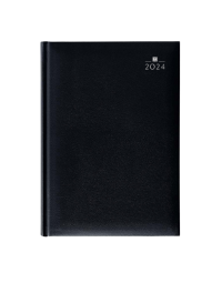 Castelli agenda H45 2024 - Arezzo - omslag Tucson zwart - 1 week per 2 pagina's - liggend - 17 x 24 cm - Zwart