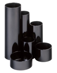 Pennenkoker maul tubo zwart 6-vaks Ø15x12.5cm 