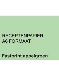 Receptpapier fastprint a6 80gr appelgroen 2000vel 