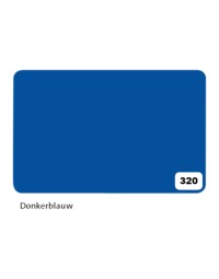 Etalagekarton folia 1-zijdig 48x68cm 380gr nr320 donkerblauw 