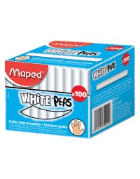 Schoolbordkrijt maped white'peps doos á 100 stuks wit 