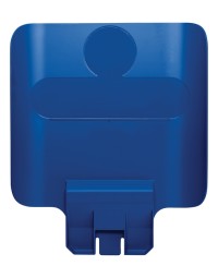 Paneel rubbermaid slim jim recyclestation voor label blauw 