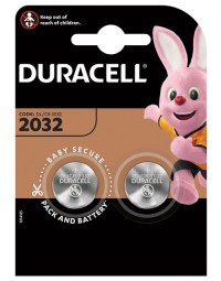 Batterij duracell knoopcel 2xcr2032 lithium Ø20mm 3v-180mah 