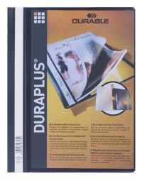 Snelhechtmap durable duraplus a4 zwart 