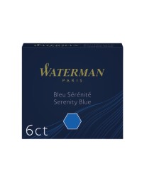 Inktpatroon waterman internationaal florida blauw pak à 6 stuks 