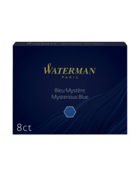 Inktpatroon waterman nr 23 lang blauwzwart pak à 8 stuks 