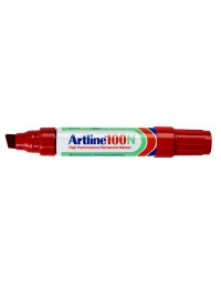 Viltstift artline 100 schuin 7.5-12mm rood 