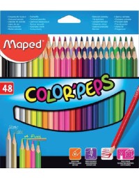 Kleurpotlood maped color'peps set á 48 kleuren 