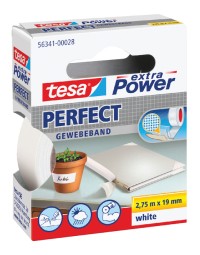 Textieltape tesa® extra power perfect 2.75mx19mm wit 